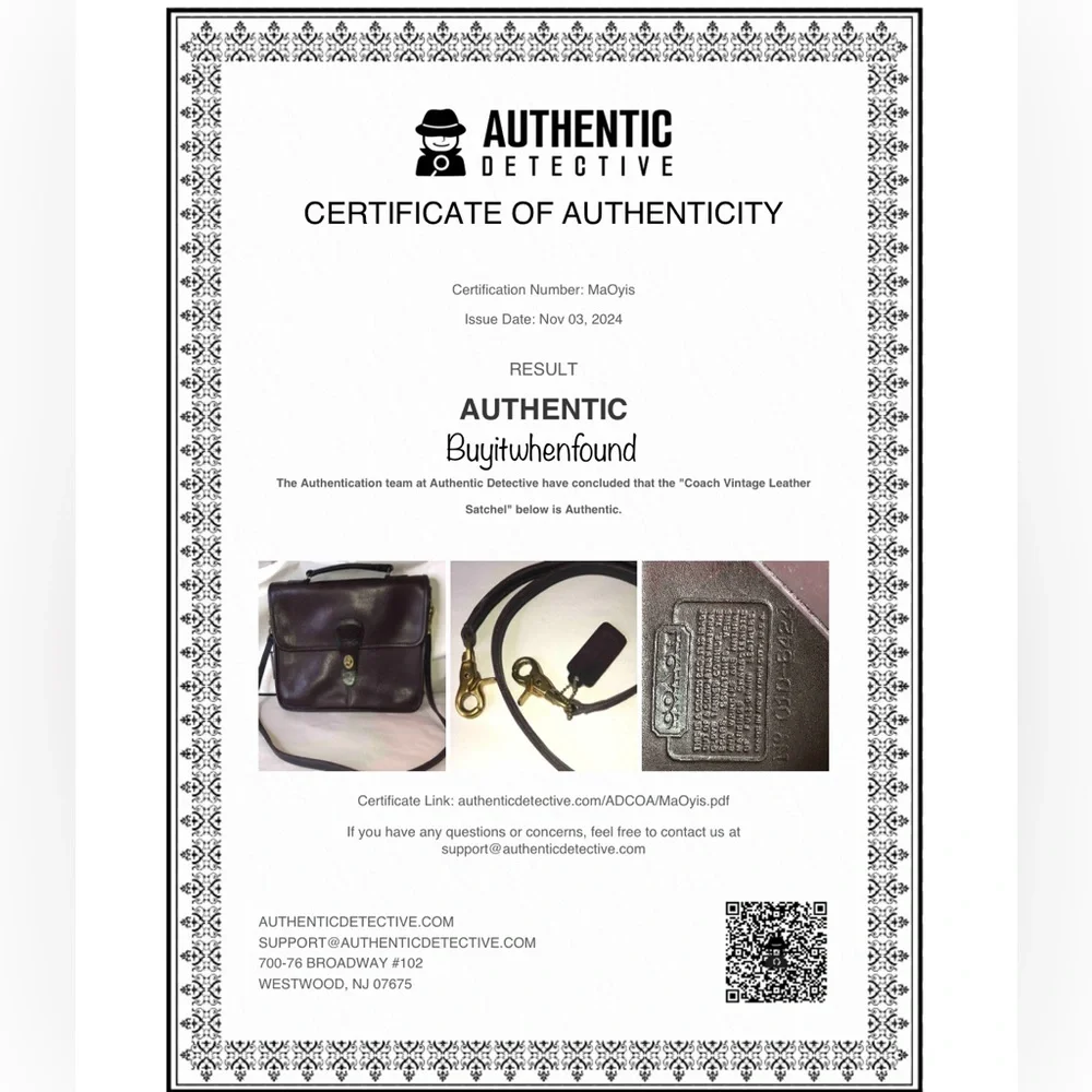 VINTAGE COACH Mahogany Leather Top Handle Turn Lock Unisex Shoulder Bag NYC COA - Picture 3 of 17